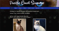 Desktop Screenshot of pacificcoastsiamese.com